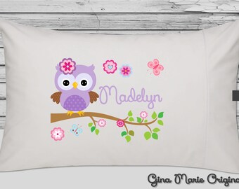Lavender Owl Pillow Etsy