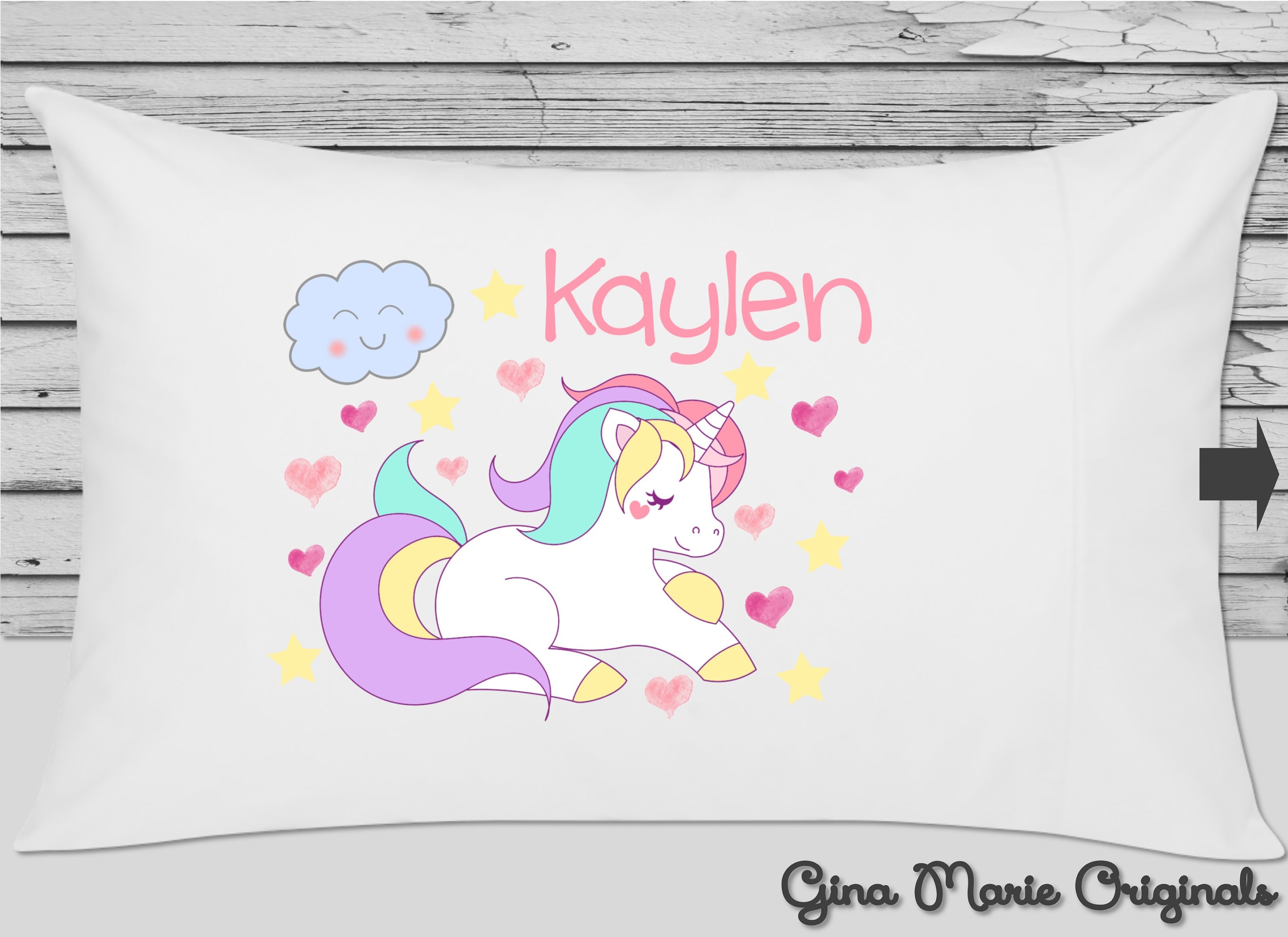 unicorn cloud pillow