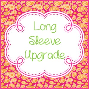 Upgrade met lange mouwen voor babybody's, baby-T-shirts, peuter-T-shirts, jeugd-T-shirts - zie maattabel voor afmetingen