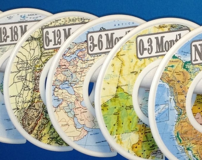 Baby Closet Clothes Dividers World Maps Travel Airplanes - Etsy