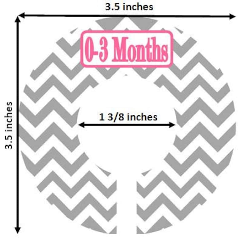 Closet Dividers Organizers 5 Baby Infant Boy Girl Christmas Stocking Stuffers CD102 Modern Grey White Chevrons Nursery Zig Zag