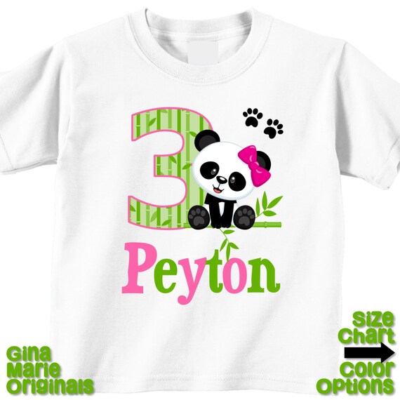 Personnalise Anniversaire Panda Fille Anniversaire Party Etsy
