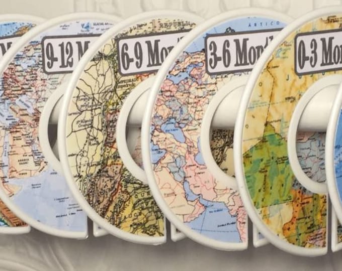 Baby Closet Clothes Dividers World Maps Travel Airplanes - Etsy