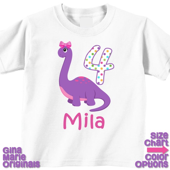 Cumpleaños personalizadas Girly dinosaurio púrpura puntos rosa - España