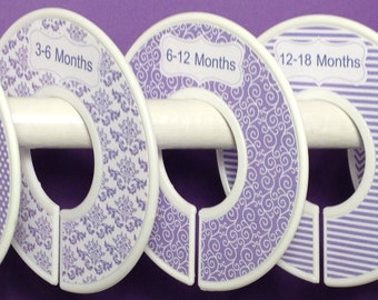 Baby Closet Dividers Organizers Shabby Elegance Lavender 12 Colors Available Unique CD432 Baby Girl Shower Gift  New Year Organizer