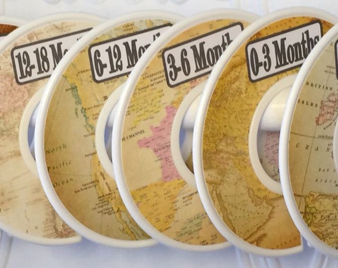 Baby Closet Clothes Dividers World Maps Travel Airplanes - Etsy