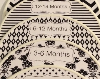 Baby Closet Dividers Shabby Elegance Black White 12 More Colors Available Unique Baby Girl Shower Gift Nursery Decor