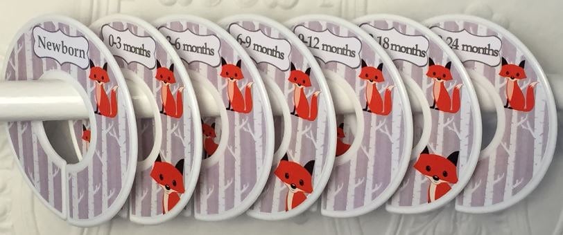 Baby Boy Closet Dividers - Rustic Mountain Theme For Nursery Organization (6 Rings, Sizes 2T-7)