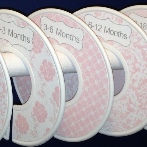 Baby Closet Dividers Organizers Shabby Elegance in Soft Pink Etsy