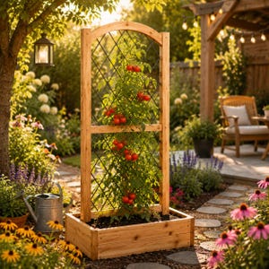 Wooden Tomato Trellis - Etsy