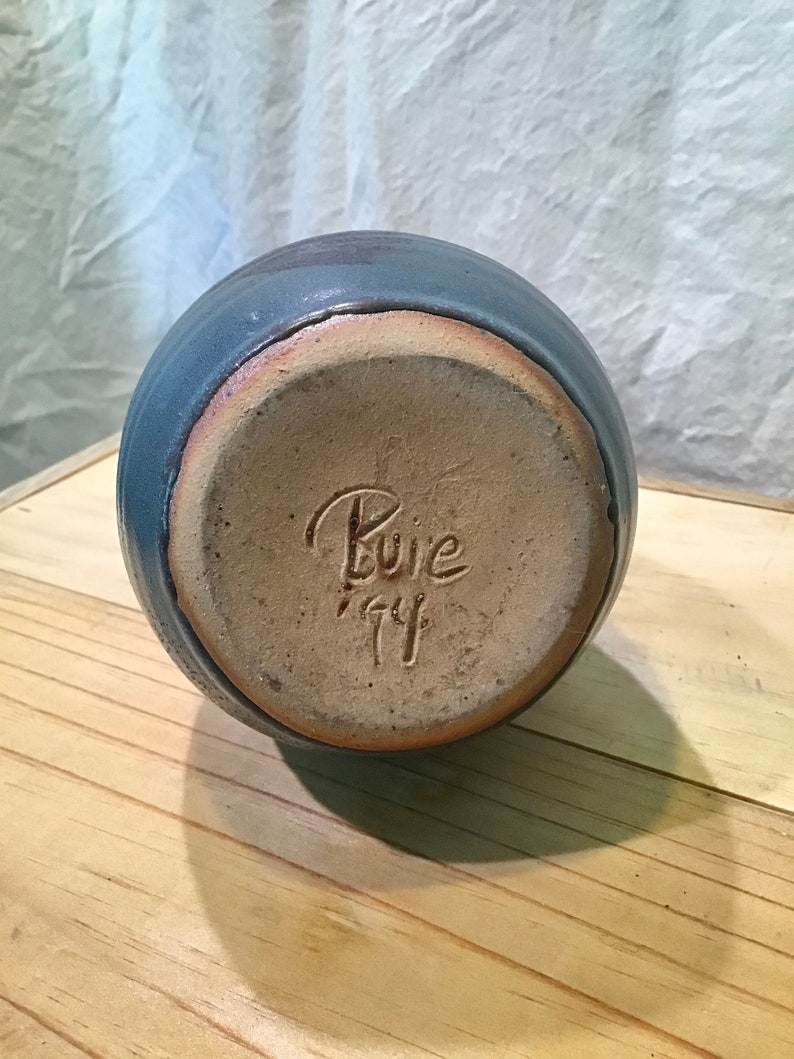 Handmade studio pottery VINTAGE weed vase