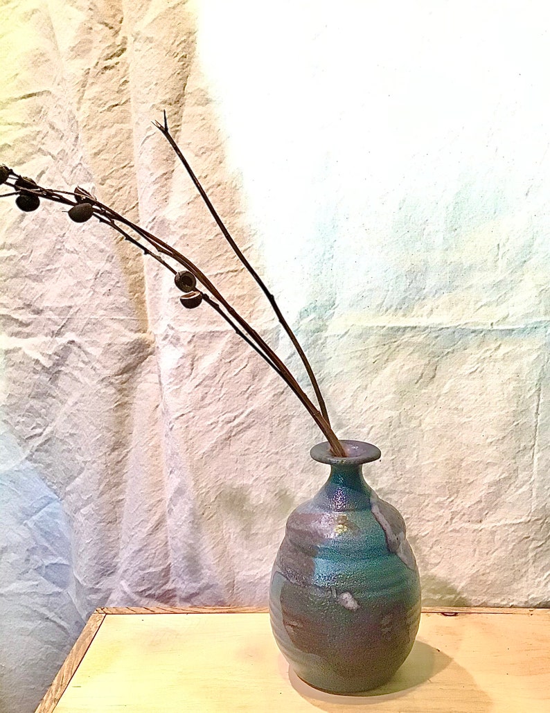 Handmade studio pottery VINTAGE weed vase