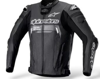 Alpinestars Leather Jackets Men's Black Alpine Racing Jackets Alpinestars V2 Jackets