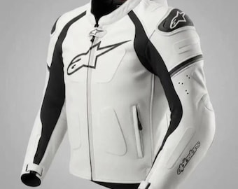 Alpinestars Leather Jackets Men's Biker Jackets Alpine Motogp Racing Jackets