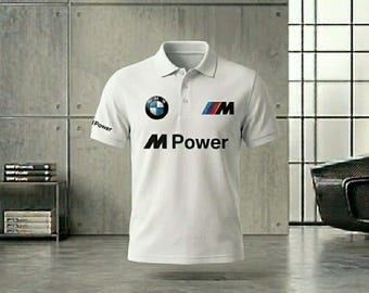 Polo BMW M Power - Tienda Pura Drive - Tejido piqué de primera calidad - 100 % algodón - Ropa deportiva informal
