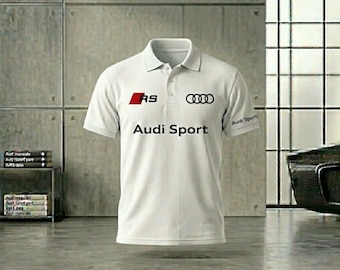 Polo Audi de punto piqué - Tienda Pura Drive - 100 % algodón - Estilo casual para amantes de los coches - Corte regular