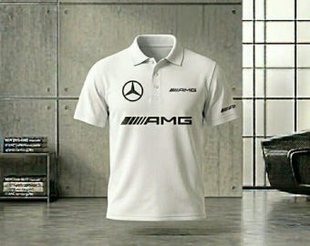 Polo Mercedes-Benz Elite - Tienda Pura Drive - Piqué 100% algodón - Estilo clásico AMG - Polo premium