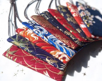 Handgemaakte Japanse kimonozakje, stoffen zakje met trekkoord, lavendelkruidenhouder, kawaii-cadeautas voor dames