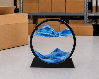 3D Moving Sand Art | Relaxing Desk Decor for Home & Office