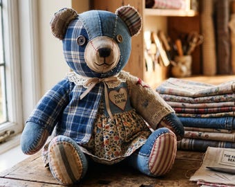 Memory Bär Schnittmuster PDF | Andenken Teddybär von Kleidung