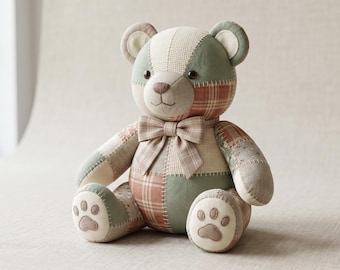 Simple Memory Bear Pattern 18" Easy Bear Pattern Memorial Bear Sewing Tutorial Pattern Sewing Pattern Simple Bear Keepsake Bear PDF Pattern