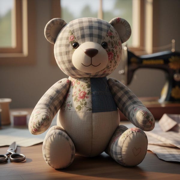 Memory Bear Sewing Pattern | Vintage Keepsake