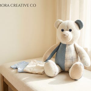 Simple baby clothes Bear Pattern Easy Bear Pattern memory Bear Sewing Tutorial Pattern Sewing Pattern clothes Bear Keepsake Bear PDF Pattern
