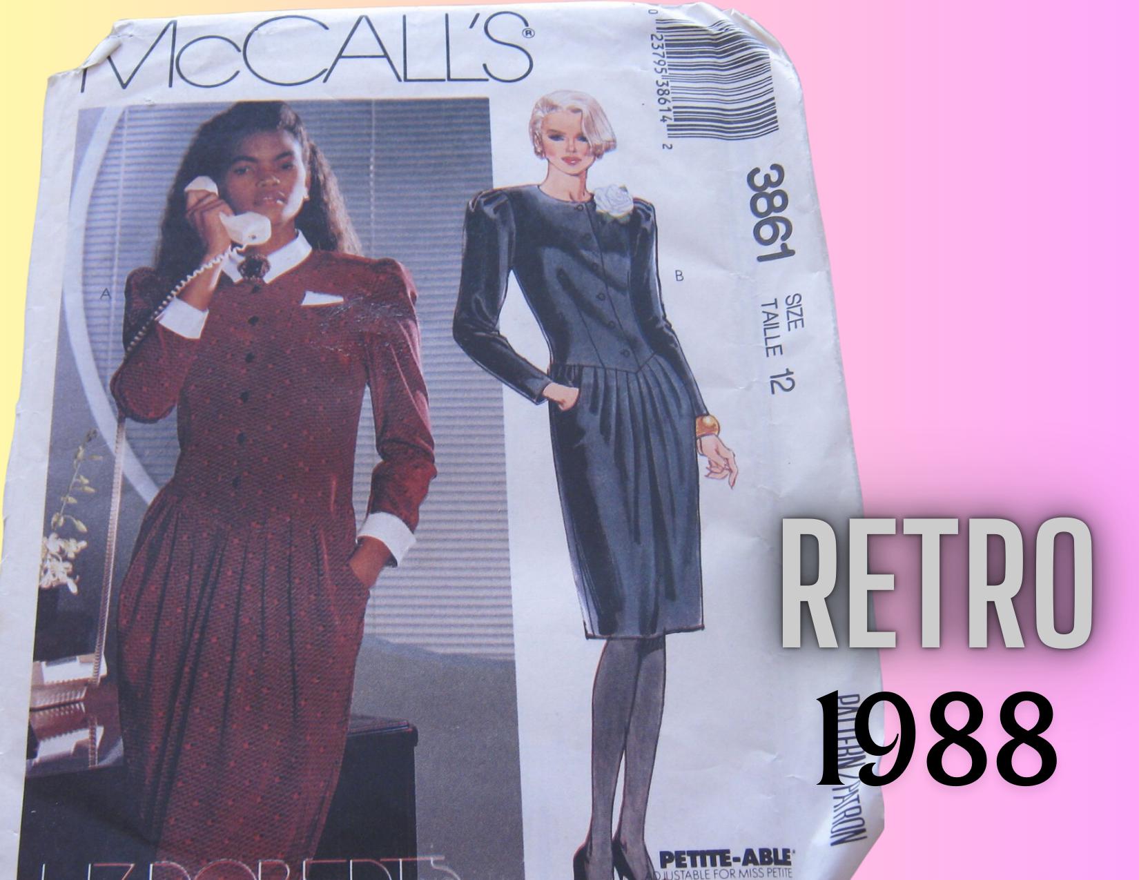 1988 Retro Dress - Etsy