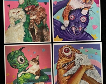 Kinda sweet print set Everybody loves kitty cats series