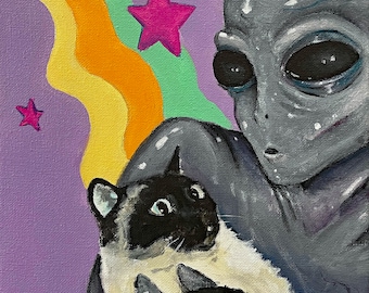 I come in peace print