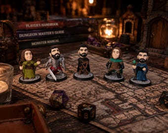Aangepast RPG-personageminiatuur | Gepersonaliseerde D&D-figuur | Gaming Mini voor op tafel | Cadeau fantasieheld