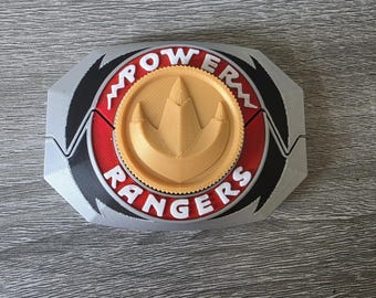 Ranger-inspirierter Morpher-Münzen-Fidget-Clicker | Rot, Blau, Schwarz, Gelb, Rosa, Grün, Weiß, Drakkoon-Optionen