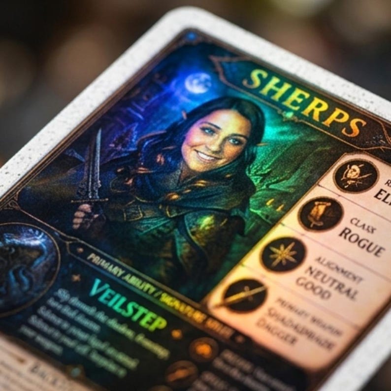 Custom RPG Character Relic Cards afbeelding 6