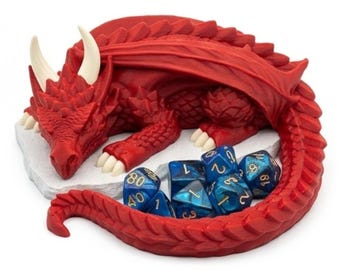 Sleeping Dragon Dice Holder - Tabletop RPG Dice Storage