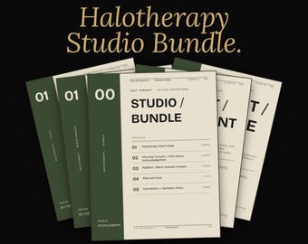 Halotherapy Forms Bundle, Salt Therapy Intake Consent Aftercare Templates