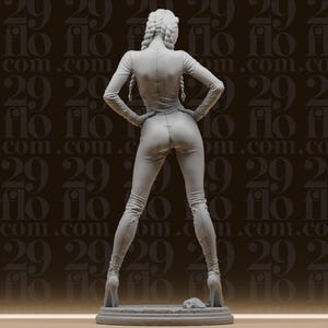 Custom Latex Suit Female Statue Stl File - Dynamic Spider Heroine Model - High Detail Printable Model - 3D Printable Art - Digital Download image 5