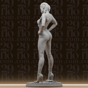 Custom Latex Suit Female Statue Stl File - Dynamic Spider Heroine Model - High Detail Printable Model - 3D Printable Art - Digital Download image 6