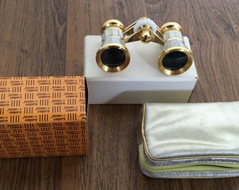 Vintage Opera Glasses 1960s Mother of Pearl Jason Model 180 3X Theater Glasses Opera Specs Bird Watcher Binoculars Collectible Sport Viewer