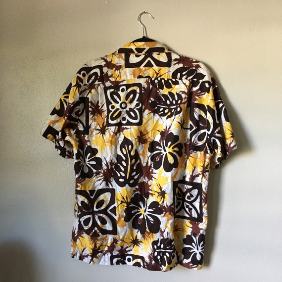 Vintage 60s/70s Hawaiian Shirt KOLE KOLE Cotton B… - image 8
