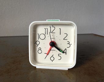Vintage 1970s Westclox Travel Alarm Clock Model 47309 Battery Operated Made in USA