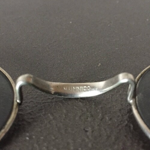 True Antique 1920s Sunglasses Oval Frame Aluminum Wire Specs Sunshades Eyewear Silver Gray Small Frame shops Eyeglasses Retrocorrect Vintage Eyes