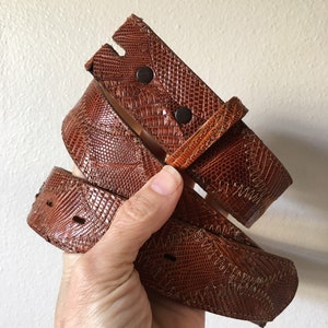Justin Lizard Belt - Etsy display picture 1