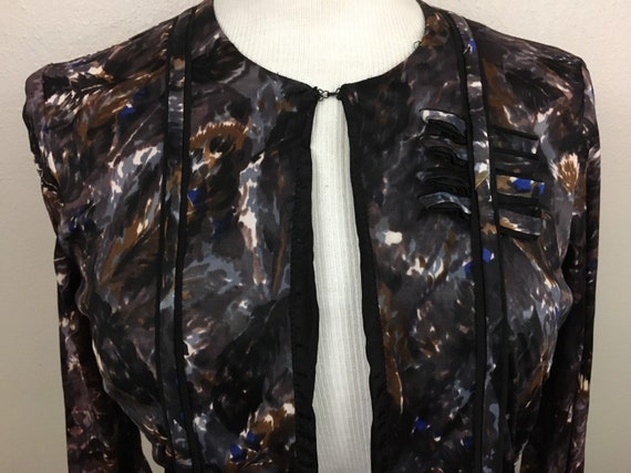 Vintage 1960s Lingerie Bed Jacket Glam Posh Cropp… - image 4