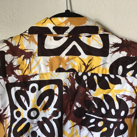 Vintage 60s/70s Hawaiian Shirt KOLE KOLE Cotton B… - image 7
