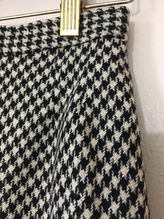 Vintage 50s/60s Skirt wool houndstooth casual Sec… - image 2