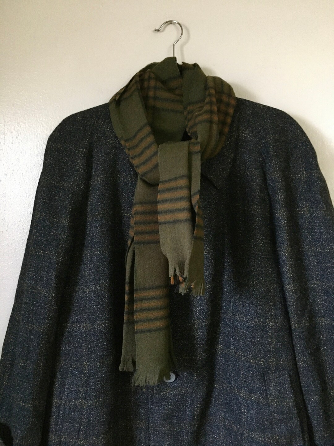 1950s Mens Tan Wool Winter Coat