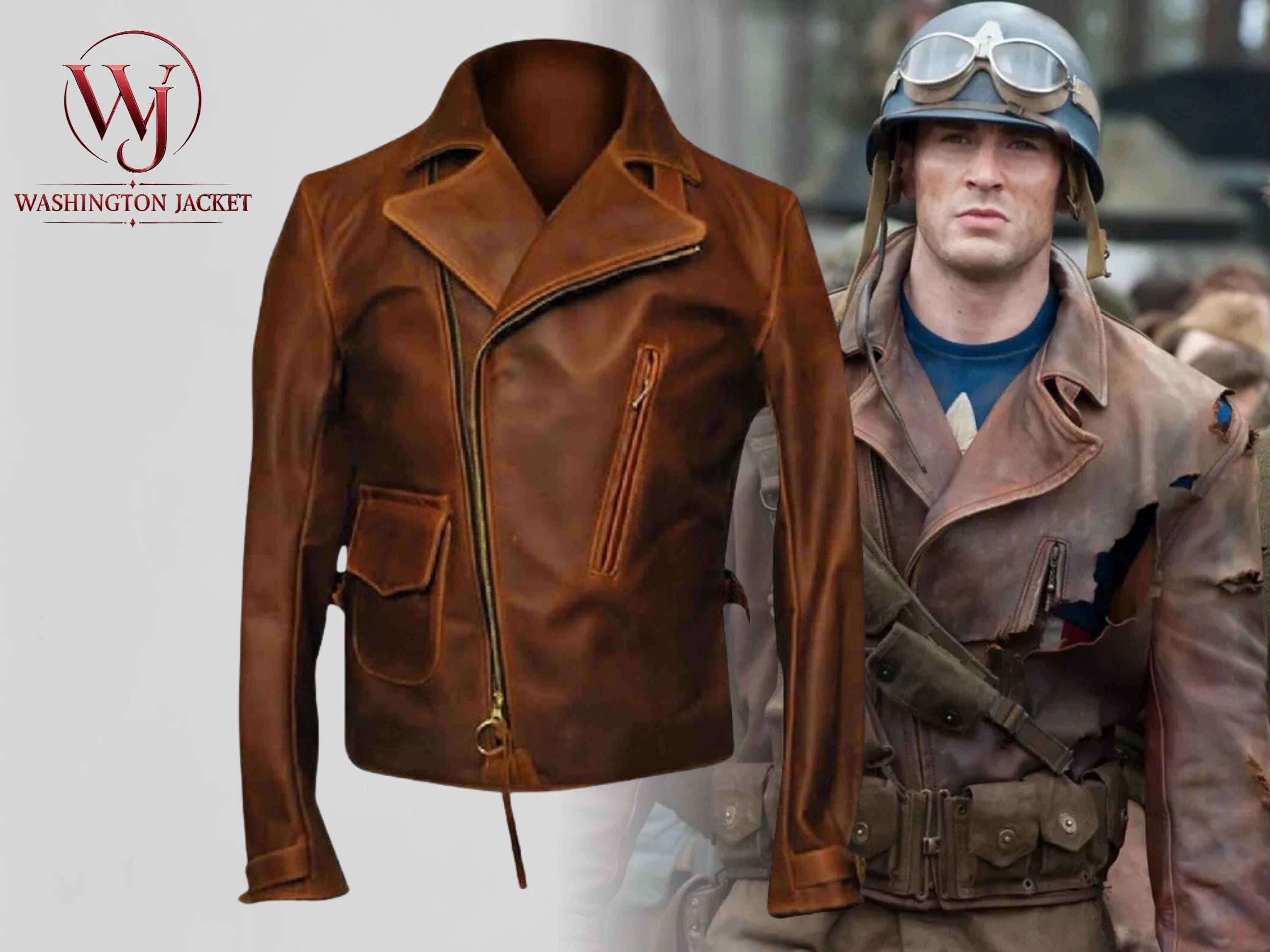 Captain america leather jacket - Etsy 日本