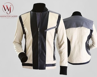 Chaqueta de disfraz retro clásico de los 80 de Matthew Broderick de Ferris Bueller's Day Off, prenda exterior de cuero auténtico vintage de Chicago Parade.