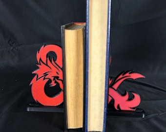 Red D&D Dragon Bookends