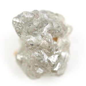 2.49 Ct Gray Rough Diamond, Natural Uncut Loose Diamond, Rustic Raw Stone for Custom Ring Making